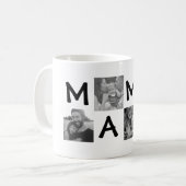 Zwart wit foto mok voor mama of papa (Voorkant links)