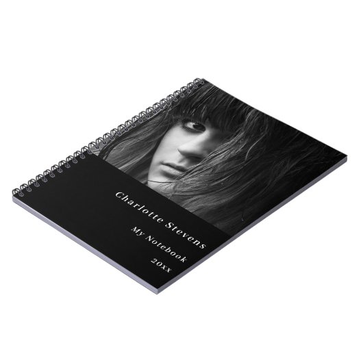 Zwart-wit foto notitieboek (Linkerzijde)