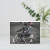  zwart-wit foto paar Briefkaart (Staand voorkant)