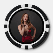Zwart-wit foto poker chips (Voorkant)