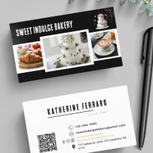 Zwart Wit Foto QR Code Bakery
