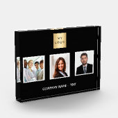 Zwart wit foto team business logo (Links)