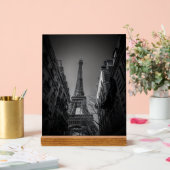 zwart-wit foto van de Eiffeltoren Acryl Bord (Huwelijk)