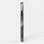 Zwart-wit foto van druivenbladeren Initiaal grijs Case-Mate iPhone Case (Achterkant/rechts)