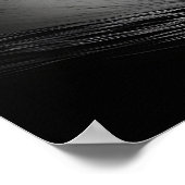 Zwart-wit foto van een brekende oceaangolf poster (Hoek)