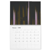 Zwart-wit foto van een gebouw kalender (Feb 2026)