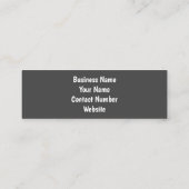 Zwart-wit foto van een hond slapen eenvoudig mini visitekaartje (Achterkant)