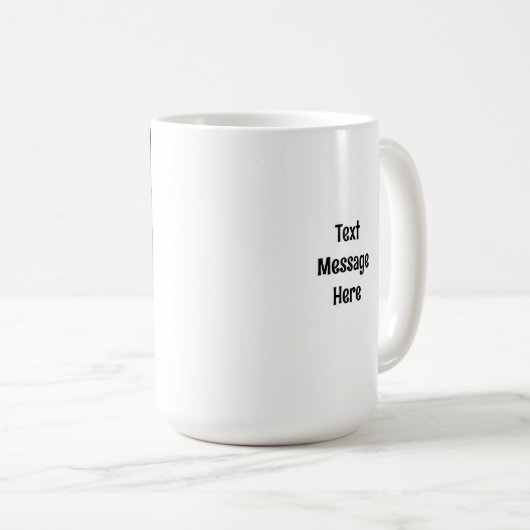 Zwart-wit foto van een mooie hond slapen koffiemok (Voorkant rechts)