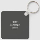 Zwart-wit foto van een mooie hond slapen sleutelhanger (Achterkant)