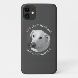 Zwart-wit foto van een mooie zielige hond Case-Mate iPhone case