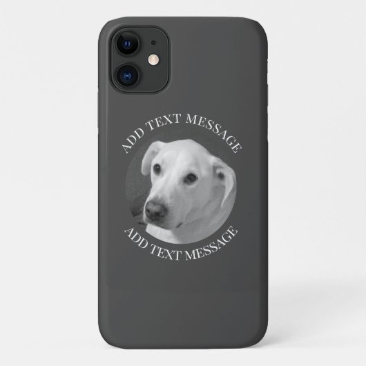 Zwart-wit foto van een mooie zielige hond Case-Mate iPhone case (Achterkant)