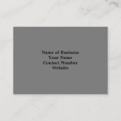 Zwart-wit Foto van een Rocky Ocean Shore Grey Visitekaartje (Achterkant)