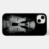 Zwart-wit foto van farao-koning Case-Mate iPhone case (Achterkant (horizontaal))