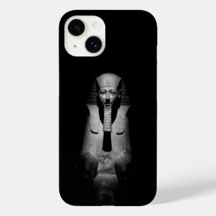 Zwart-wit foto van farao-koning Case-Mate iPhone 14 hoesje