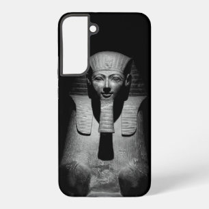 Zwart-wit foto van farao-koning samsung galaxy hoesje