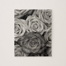 Zwart-wit foto van ROZEN