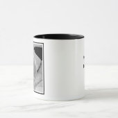 Zwart-wit foto van Schattige Dog Moederdag Mok (Midden)