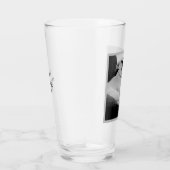 Zwart-wit foto van Talking Dog Text Message Glas (Rechts)