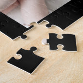 Zwart Wit Fotocollage Gift Happy Moederdag Legpuzzel (Zijkant)