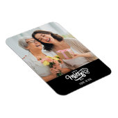 Zwart Wit Fotocollage Gift Happy Moederdag Magneet (Rechterzijde)