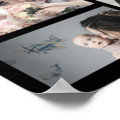 Zwart Wit Fotocollage Gift Happy Moederdag Poster (Hoek)