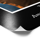 Zwart-wit Fotocollage Jubileum Foto Afdruk (Hoek)