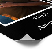 Zwart-wit Fotocollage Jubileum Poster (Hoek)