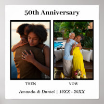 Zwart-wit Fotocollage Jubileum