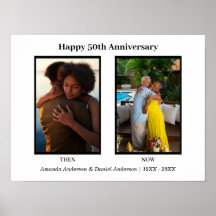 Zwart-Wit Fotocollage Jubileumjaar