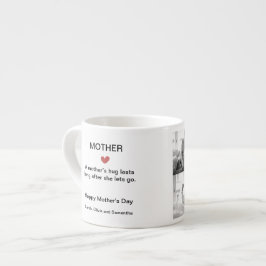 Zwart-wit fotocollage met aangepaste tekst - espresso kop