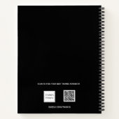 Zwart wit fotocollage notitieboek (Achterkant)