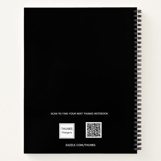 Zwart wit fotocollage notitieboek (Achterkant)