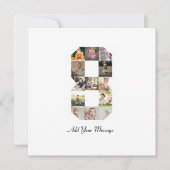 Zwart-wit fotocollage nummer 8 kaart (Voorkant)