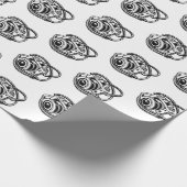 Zwart-wit fotografie Cameralogo Grafisch Cadeaupapier (Hoek)