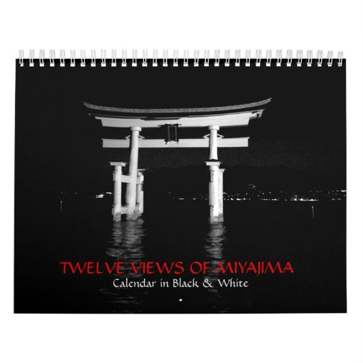 Zwart-wit fotografie van Miyajima Kalender (Hoes)