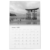 Zwart-wit fotografie van Miyajima Kalender (Jan 2027)