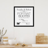 Zwart-wit Fotohokje Bord Poster (Keuken)