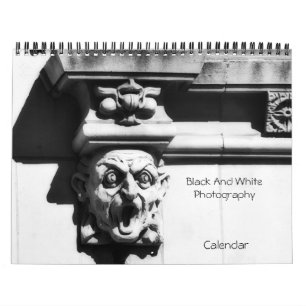 Zwart-wit fotokalender kalender