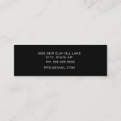 Zwart Wit Fotoklasse van 2024 Afstuderen Mini Visitekaartje (Achterkant)