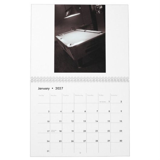 Zwart-wit, foto's van Sabri... Kalender (Jan 2027)