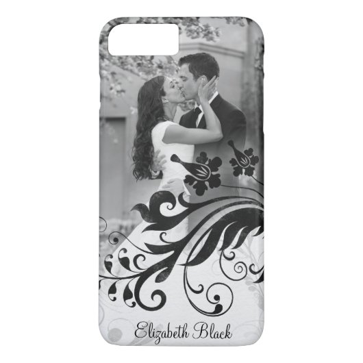 Zwart-wit fotosjabloon Case-Mate iPhone case (Achterkant)