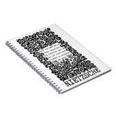 Zwart-wit FOUT citaat Nietzsche Notitieboek (Rechterzijde)