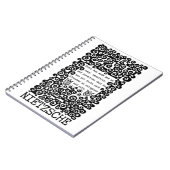 Zwart-wit FOUT citaat Nietzsche Notitieboek (Linkerzijde)