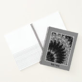 Zwart-wit fractaal Notitieboek (Binnen)