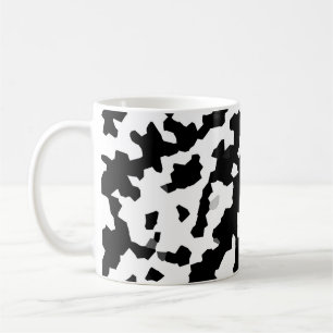 Zwart wit fractaal onregelmatig Abstract patroon Koffiemok