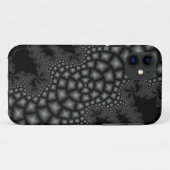 zwart-wit fractale kunst iphone hoesje (Achterkant (horizontaal))