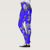 Zwart-wit, Frans Blauw flessencomplex Leggings (Links)