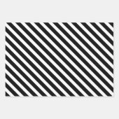 Zwart wit, Frans Bulldog Wrapping Paper Set van 3 (Voorkant 3)