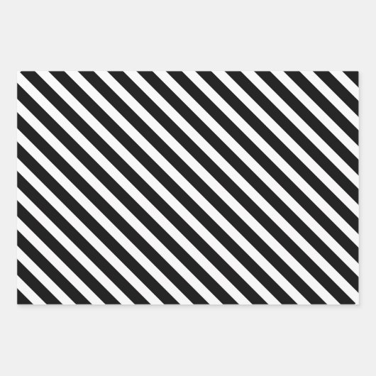 Zwart wit, Frans Bulldog Wrapping Paper Set van 3 (Voorkant 3)