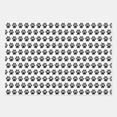 Zwart wit, Frans Bulldog Wrapping Paper Set van 3 (Voorkant 2)